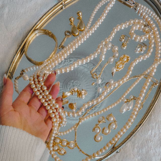 Halskette Icon Heart Beads von FJF Jewellery — 14 kt Gold, Perlen bei Juwelier Fichtinger in Amstetten