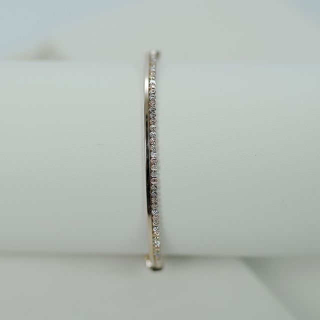 Armband Golden Heart Pavé von FJF Jewellery — 14 kt Gelbgold, Pavé bei Juwelier Fichtinger in Amstetten